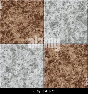 abstract gray brown marble seamless texture vector tiled background Stock Vector