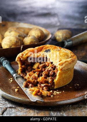 Meat and potato pie Stock Photo