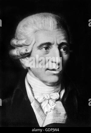 Joseph Haydn. Portrait of the Austrian composer, (Franz) Joseph Haydn (1732-1809). Stock Photo
