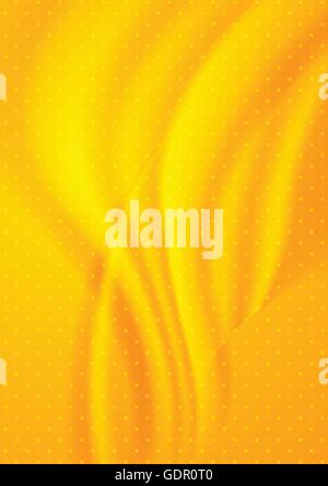 Bright orange dotted wavy background. Vector graphic design Stock Vector