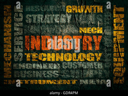 Word cloud concept illustration of manufacturing industry Stock Photo ...