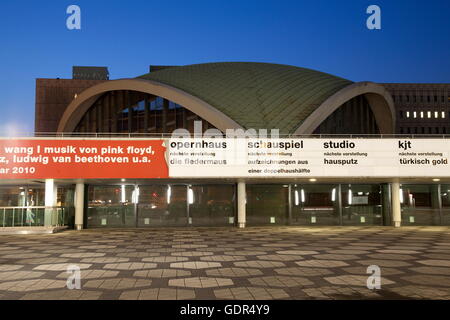 Opera house, theater, Dortmund, Ruhr district, North Stock ...