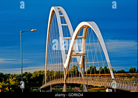 Infinity Bridge Stockton on Tees Cleveland Stock Photo