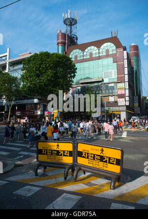 No cars day in the center of the town, National capital area, Seoul, South korea Stock Photo