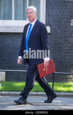 Michael Fallon,Secretary of State for Defence,arrives at number 10 Downing Street for a cabinet meeting Stock Photo