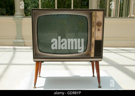 Old Television Set Stock Photo