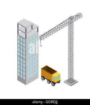 Building crane icon, isometric style Stock Vector Image & Art - Alamy