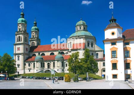 geography / travel, Germany, Kempten, St. Laurence Basilica, residence, Additional-Rights-Clearance-Info-Not-Available Stock Photo