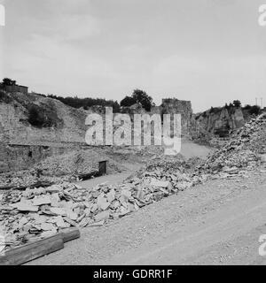 Quarry in Solnhofen, 1960s Stock Photo