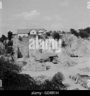 Quarry in Solnhofen, 1960s Stock Photo