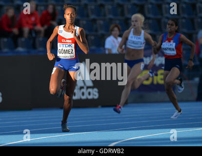 Bydgoszcz, Poland. 19th July, 2016. Roxana Gomez of Cuba in the heats of the women's 400m during the afternoon session on day 1 of the IAAF World Junior Championships at Zawisza Stadium on July 19, 2016 in Bydgoszcz, Poland. Credit:  Roger Sedres/Alamy Live News Stock Photo