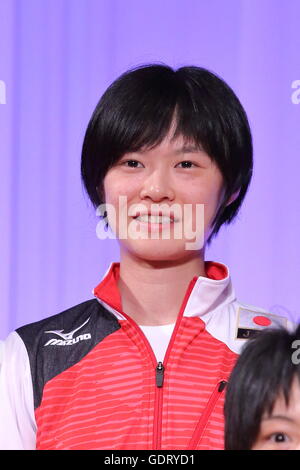 Tokyo, Japan. 20th July, 2016. Haruka Miyashita (JPN) Volleyball : Japan women's national volleyball team send-off party for the Rio 2016 Olympic Games in Tokyo, Japan . Credit:  AFLO SPORT/Alamy Live News Stock Photo