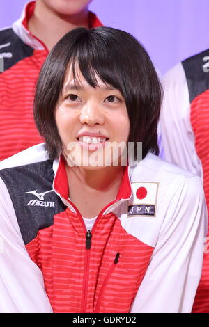 Tokyo, Japan. 20th July, 2016. Saori Sakoda (JPN) Volleyball : Japan women's national volleyball team send-off party for the Rio 2016 Olympic Games in Tokyo, Japan . Credit:  AFLO SPORT/Alamy Live News Stock Photo