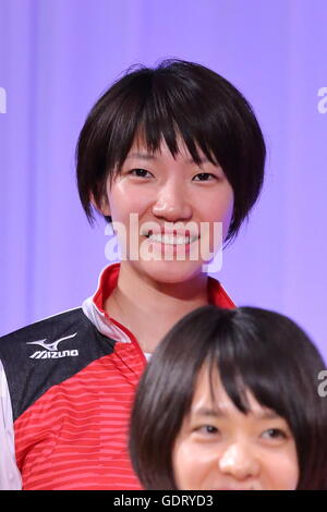 Tokyo, Japan. 20th July, 2016. Yuki Ishii (JPN) Volleyball : Japan women's national volleyball team send-off party for the Rio 2016 Olympic Games in Tokyo, Japan . Credit:  AFLO SPORT/Alamy Live News Stock Photo