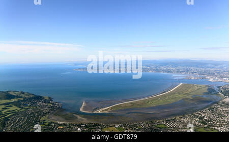 Aerial view of Dublin Bay, Ireland Stock Photo