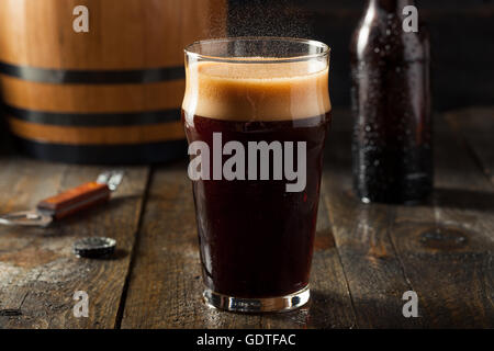 Refreshing Cold Alcoholic Hard Root Beer Ready to Drink Stock Photo