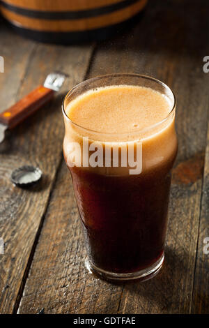 Refreshing Cold Alcoholic Hard Root Beer Ready to Drink Stock Photo