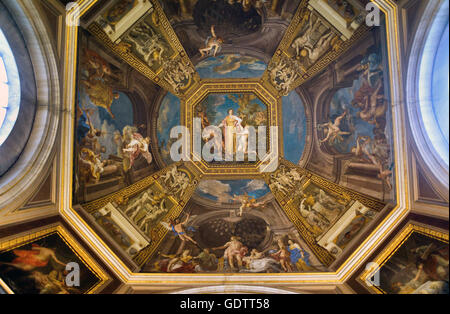 The ceiling of the Sala Delle Muse (Room of the Muses) Vatican Stock ...