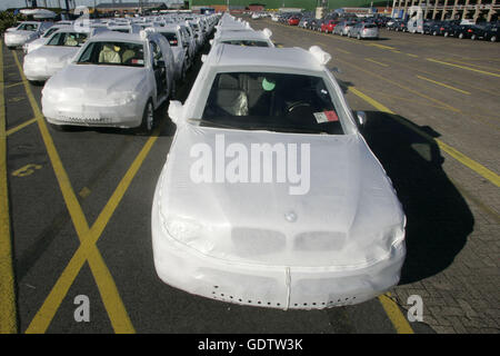 Imported new BMW cars Stock Photo