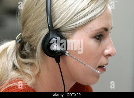 O2 call center Stock Photo