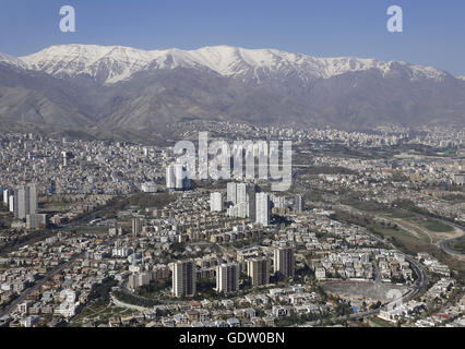 Tehran seen from above Stock Photo