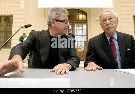 Libeskind and Blumenthal Stock Photo