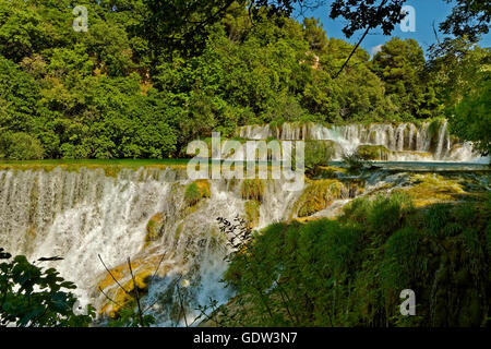 Lower Falls at Krka National Park, near Sibenik, Croatia Stock Photo