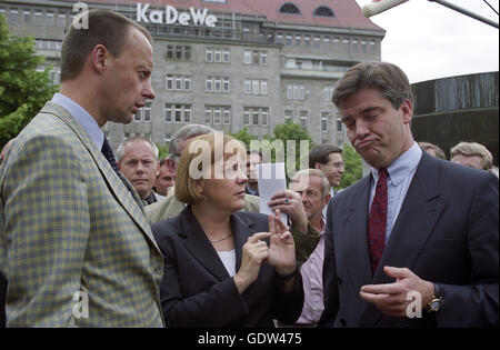 Merz, Merkel and Steffel Stock Photo