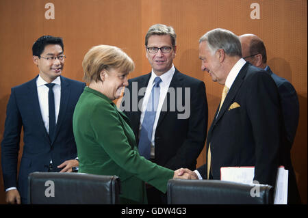 Roesler, Merkel, Westerwelle and Neumann