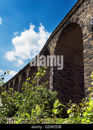 Denby Dale Railway Viaduct on the Penistone Line at Denby Dale West Yorkshire England Stock Photo