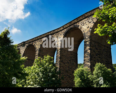 Denby Dale Railway Viaduct on the Penistone Line at Denby Dale West Yorkshire England Stock Photo