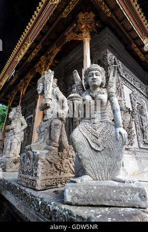 Guardian sculptures from a Hindu Temple in Bali, Indonesia Stock Photo
