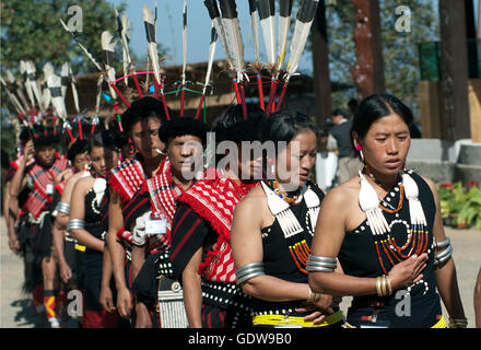 The image of Rengma Naga Tribe at Hornbill festival, Nagaland, India ...