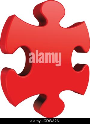 One Jigsaw Puzzle Piece vector concept icon or symbol in outline style ...