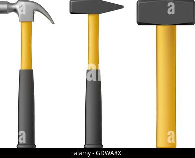 Hammer set Stock Vector