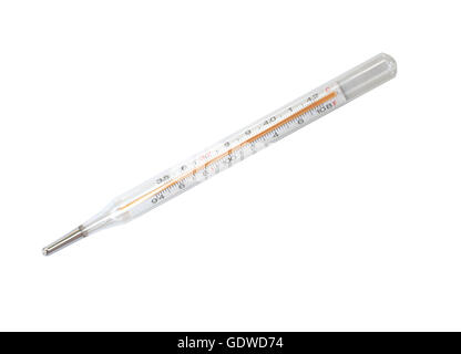 Medical thermometer isolated on the white background Stock Photo