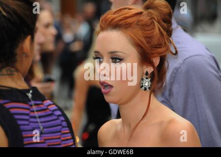 Una Healy  from the girl band, The Saturdays attends the London film premiere of Meet the MIllers. Stock Photo