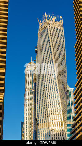 Skyscrapers in World's Tallest Tower Block - Jumeirah, Dubai Stock Photo