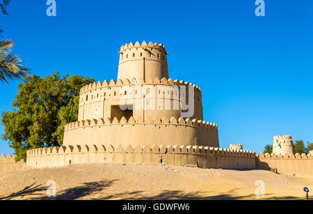 Tower of Al Jahili Fort in Al Ain, UAE Stock Photo