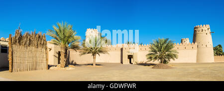 View of Al Jahili Fort in Al Ain, UAE Stock Photo