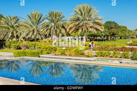 Al Jahli Park in Al Ain, United Arab Emirates Stock Photo