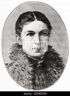 Mary Augusta Ward, née Arnold,  1851 –  1920.  British novelist who wrote under her married name as Mrs Humphry Ward. Stock Photo