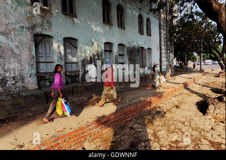 Shadows on Strand Road Stock Photo