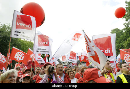 DGB demonstration during the Days of Action of the European Trade Union Confederation Stock Photo