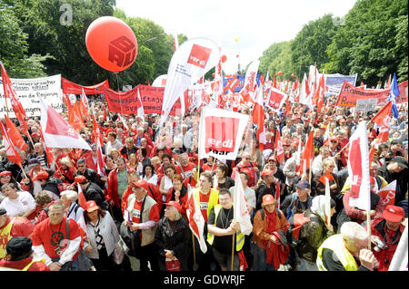 DGB demonstration during the Days of Action of the European Trade Union Confederation Stock Photo