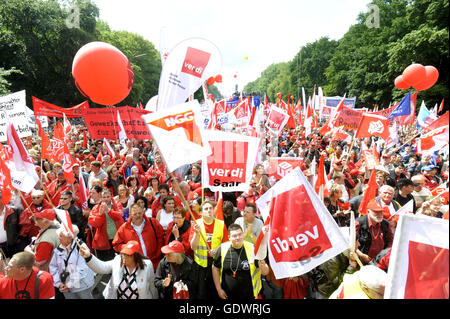 DGB demonstration during the Days of Action of the European Trade Union Confederation Stock Photo