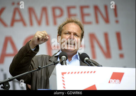 DGB demonstration during the Days of Action of the European Trade Union Confederation Stock Photo