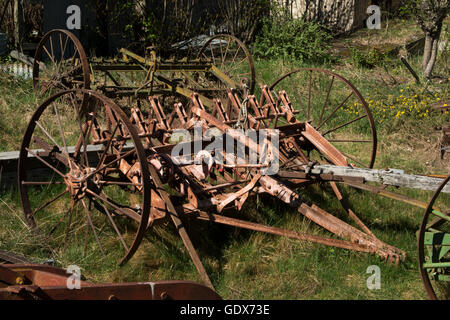 This harrow is a reminiscent of the big Otago Gold Rush in New Zealand starting in the end of May 1861. Stock Photo