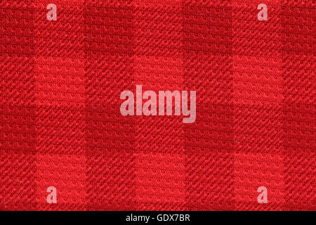 red checked sport jersey texture background Stock Photo