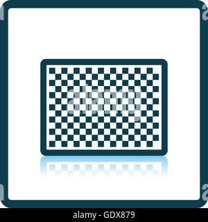 Icon of photo camera sensor. Shadow reflection design. Vector illustration. Stock Vector